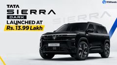 Tata Sierra Dark Launched at Rs. 13.99 Lakh